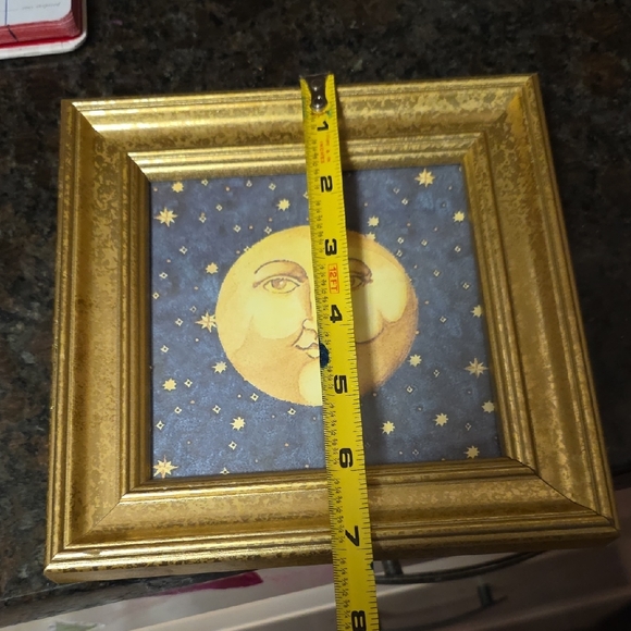 Gold Framed Moon Art - Picture 3 of 4